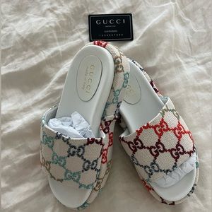 GUCCI platform slide sandal